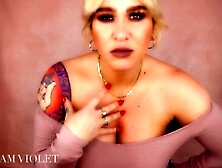 Busty Tattooed Madam Violet - solo JOI POV