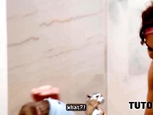 TUTOR4K.  The Coach Compilation.  Sexy sex with intimate teachers Aubrey Ebony,  Tanya Foxxx and Moon Flower