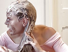 Messy Cake Face Ii (wam Sploshing Cake)