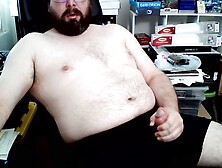 Geeky Hairy Guy Gets Naughty And Jerks Off To Porn