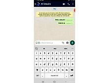 My comadre writes me on WhatsApp and shows me her