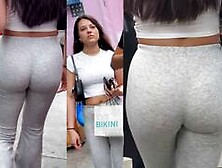 Sexy Candid Girl In Leggings