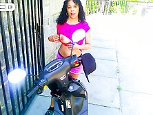 Role Play Biker Chick Solo Female Public Cosplay Queen With Verified Amateurs