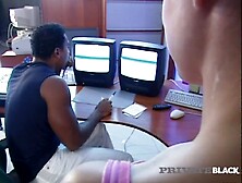Intimate Ebony - Retro Screw Pleasure With Blond DPd By BBC & Bro!