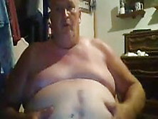 Grandpa Stroke On Webcam