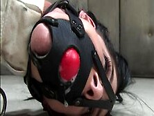 Brunette Psycho Bound In Straitjacket (India Summer)