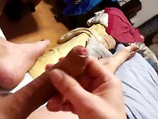 Gay Guy Enjoys Glans Handjob And Cum Eating Session