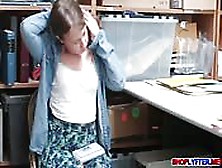 Shoplifter Brooke Pounds Hard In Her Pussy