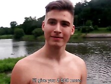 Czech Straight Guy Blows A Complete Stranger In The Woods