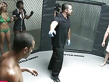 Fighter Fucks A Busty Ebony Slut Because He's A Loser