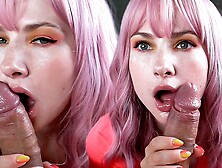 POINT OF VIEW Slut Bj and Hand-Job Rod after Work - Sperm Swallow