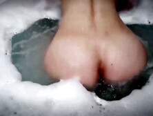 He Got A Whore,  And Cum On Her Tits.  Hot Sex In The Hot Tub