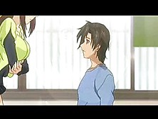 Hentai cutie pussy rubbed upskirt gives BJ