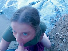 Giving Step mom A Creampie While Out Walking On The Beach With Erin Electra