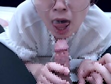 変態彼女「出していいよ... 」精子欲しさにお願いして口いっぱいにして飲みこんでごっくん♡ sperm in mouth gokkun