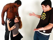 Horny Wife Jenny Leigh Rides a Big Black Stick and Gets Facialized