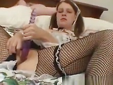 Horny French Slutty Maid Toy Masturbation