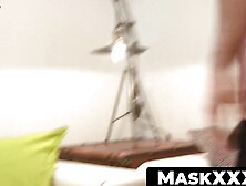 Masked Muscle Hunk Solo Masturbation Session" or "Muscular Stud Strokes His Big Dick Alone