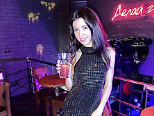 Public Pickup in a Nightclub and Wild Sex with Bondage Creampie