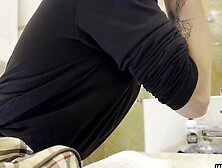 My Amazingly Hot Skinny Girlfriend Came To Visit Me To Try On Miniskirt And Stockings No Panties