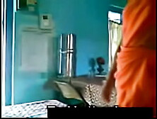 Orange Saree Aunty with  Uncle shafy