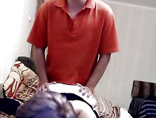 Sex.  Sex in different positions.  Neighbor Lover Fucks neighbor Wife Whore in bedroom on bed when husband is away.  Doggy style