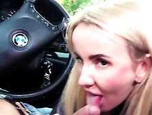 Public skinny babe POV fucked outdoor