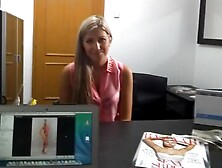 A Hidden Cam Films Shy Blonde Getting Fucked At Casting Couch