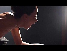 Oily cutie finger-banged and facialed in lube