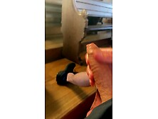 Risky large dong masturbation in public church part 1