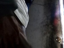 Roommate watching thru the crack