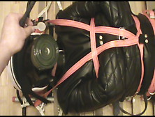 Restrained,  Straitjacketed,  Breath Control And Spanking