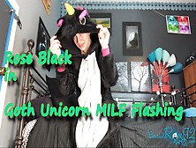 Goth Unicorn Milf Flashing-720 Mp4