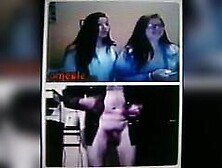 2 horny long black- haired College girls film my hot show (+ sound )