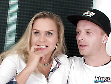 Wife Barra Brass Gets Anally Creampied Right Next to Her Hubby