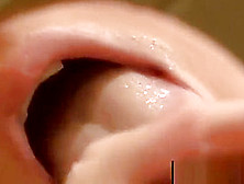 Full mouth of slime cum for gloryhole babe