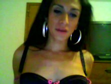 Hot Hispanic Gurl In Lingerie Jerks Cums