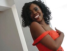 Charming African Amatuer Babe Tricked In Fake Model Audition Sperm Shot