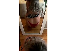 red victoria secret pantie fuck cumshot