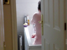 Busty Curvy Wife's Front And Rear In The Bath