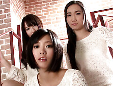 Cock Crazy Asian Babes Haruna,  Sanae Momoi and Uta Kohaku Drain Their Men