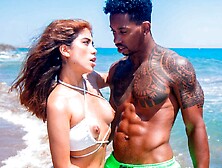 Awesome anal session with a slender white model Marina Gold