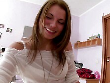 Brunette Amy Faye Enjoys While Sucking Her Lover's Big Cock