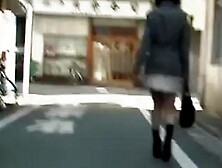 Tender Dressed Up Girl Having Unexpected Sharking Experience On The Street