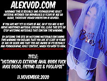 Watch Hotkinkyjo Extreme Butt-Sex Bride Fucking Gigantic Dildo & Fisting Free Porn Video On Fuxxx. Co