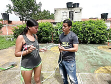 I Fuck an Unknown Girl for Explaining Rope Jumping, I Take Her Home to Give Her the Best Fuck of Her Life