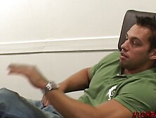 Housewife goes for cock on casting coach in front of husband