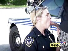 Hungry Milf In Uniform With Big Tits Has To Open Her Mouth A Lot To Suck Well This Black Huge Cock