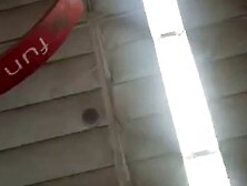 UPSKIRT--bbw with a bare ass