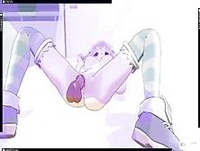 3D Animated Cumshot Neptunia Inside The Butt